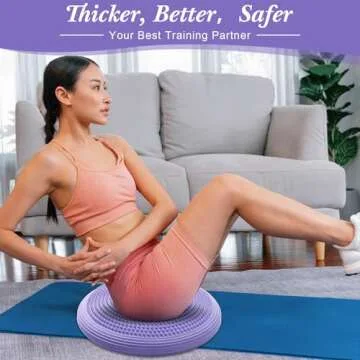 Libima Wobble Cushion Wiggle Seat for Sensory Kids, Flexible Seating for Classroom Elementary, Balance Disc with Pump for Office School Home(Lavender Color)