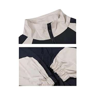 Pbkabiug Vintage Women Jackets Hip Hop Style Patchwork Windbreak Unisex Streetwear Lightweight Jackets Bomber Jackets