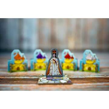 Blue Orange Games Queendomino Board Game - Family or Adult Strategy Board Game for 2 to 4 players. Recommended for ages 8 & Up