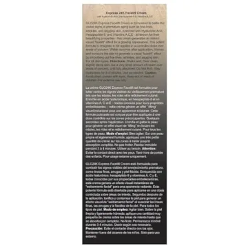 GLO24K Instant Facelift Cream with 24k Gold and Hyaluronic Acid