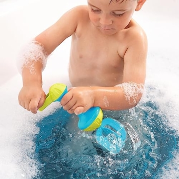 HABA Toddler Bath Toys: Bubble Bath Kids Whisk - for Kids' Sensory Play, Motor Skills, and Bath Time Fun, Blue