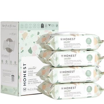 Honest Unscented Baby Wipes 99% Water Compostable