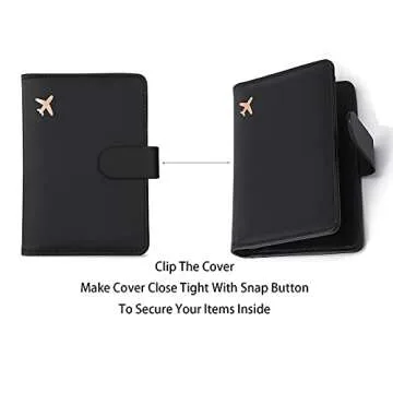 Melsbrinna Passport Holder, Cute Waterproof Travel Wallet