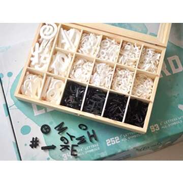 Letter Board 12"x12" Double Sided (Black & Gray) +690 Pre-Cut Letters +Cursive Words +Stand +UPGRADED WOODEN Sorting Tray | Felt Letter Board with Letters, Letter Boards, Letterboard, Word Board