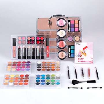 Hot Sugar Girls Makeup Set for Teenagers Beginners Adults (GOLD)