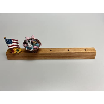 Seasonal Decorative Paper Towel Holder - Interchangeable Holiday Kitchen Decor - 6 Hand Painted Spring - Fall - Winter Tops - Christmas Paper Towel Holder -Top Holder Organizer Christmas