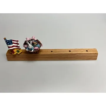 Seasonal Decorative Paper Towel Holder - Interchangeable Holiday Kitchen Decor - 6 Hand Painted Spring - Fall - Winter Tops - Christmas Paper Towel Holder -Top Holder Organizer Christmas