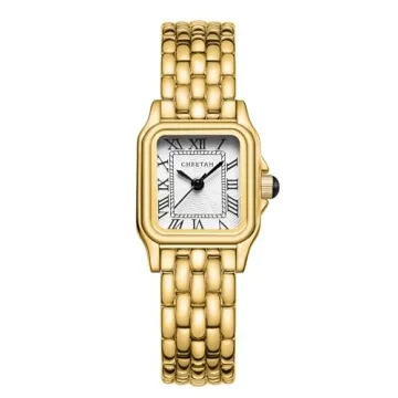 Stylish CHEETAH Women's Vintage Gold Watch - Perfect for Small Wrists