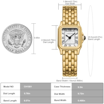 CHEETAH Women's Vintage Gold Watch - Adjustable Stylish Gift