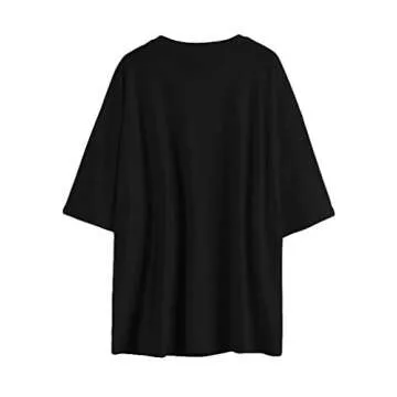 Fenxxxl Cute Oversized Letter Print Tee for Women