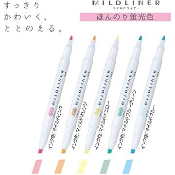 Zebra Mild liner 10 Color Set - Double-Sided Highlighter Pens