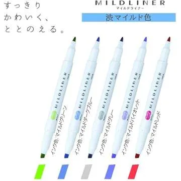 Zebra Mild liner 10 Color Set - Double-Sided Highlighter Pens
