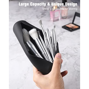 FERYES Magnetic Makeup Brush Holder Travel Organizer
