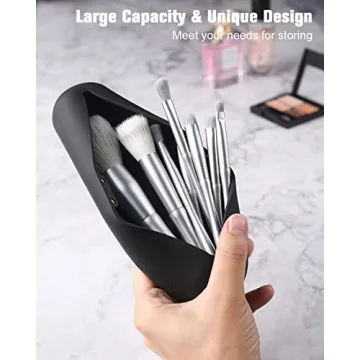 FERYES Magnetic Makeup Brush Holder Travel Organizer