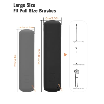 FERYES Magnetic Makeup Brush Holder Travel Organizer