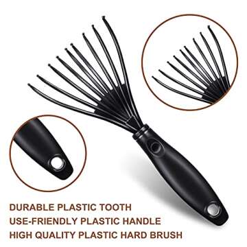 5-Piece Comb Cleaner Set - Rake, Brush and Tool for Removing Hair, Dust from Different Combs, Ideal for Home and Salon Use