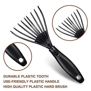5-Piece Comb Cleaner Set - Rake, Brush and Tool for Removing Hair, Dust from Different Combs, Ideal for Home and Salon Use
