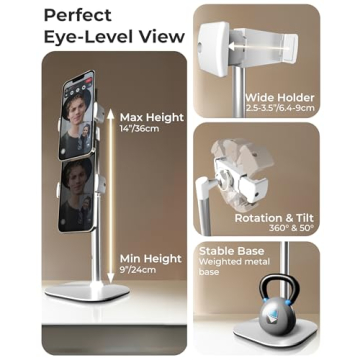 Height Adjustable Phone Stand | Cooper Chat Stand for Desk