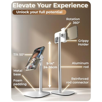 Height Adjustable Phone Stand | Cooper Chat Stand for Desk