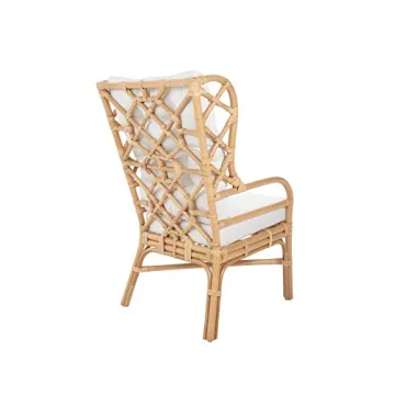 Kouboo Rattan Chairs with Wingback Cushions