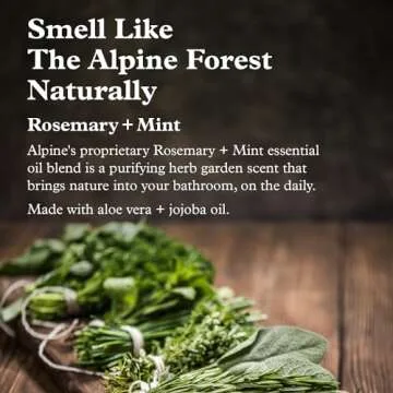 Alpine Provisions Rosemary & Mint Conditioner - Naturally Moisturize, Repair, & Strengthen with Essential Oils, Sunflower oil & Aloe Vera, Vegan, Sulfate - Plant-Based Hair Care - 16.9 FL Oz