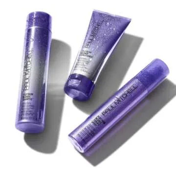 Paul Mitchell Platinum Blonde Purple Toning Spray, Cools Brassiness, Eliminates Warmth, For Color-Treated Hair + Naturally Light Hair Colors, 5.1 Fl Oz
