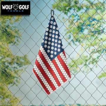 American Flag Pickleball Towel | Perfect Gift for Players
