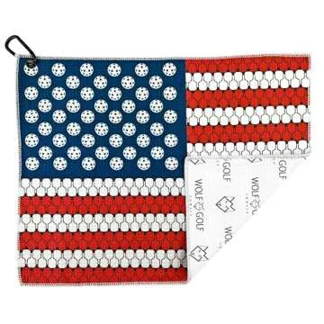 American Flag Pickleball Towel | Perfect Gift for Players