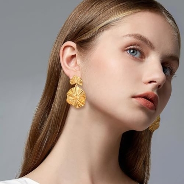 Stylish FILMOON Gold Dangle Earrings for Women - Elegant Fashion