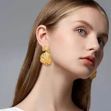 Stylish FILMOON Gold Dangle Earrings for Women - Elegant Fashion