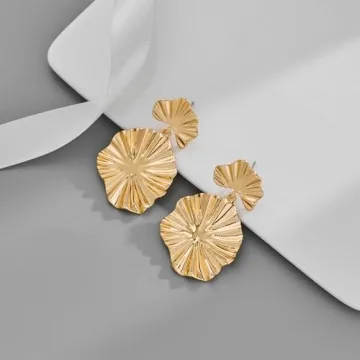 Stylish FILMOON Gold Dangle Earrings for Women - Elegant Fashion