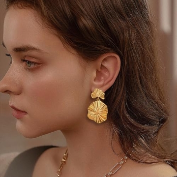 Stylish FILMOON Gold Dangle Earrings for Women - Elegant Fashion