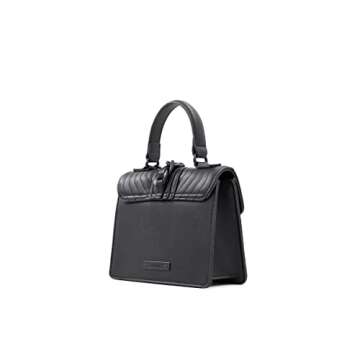 ALDO Women's Mini Jerilini Top Handle Bag, Black/Black