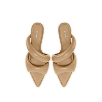 JW PEI Women's Sara Mule Heeled Sandals - Cane sugar