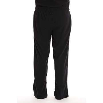 #followme Polar Fleece Pajama Pants for Men Sleepwear PJs 45902-BLK-L Black