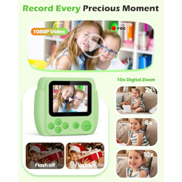 Kids Instant Print Camera for Ages 3-12 – Fun Photography Gift