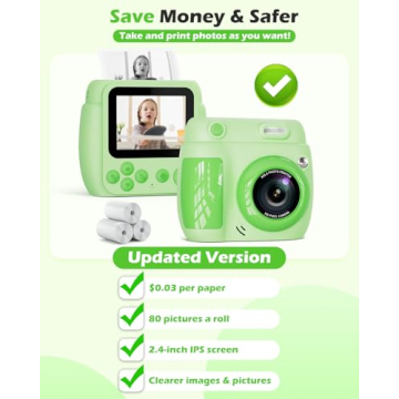Kids Instant Print Camera for Ages 3-12 – Fun Photography Gift