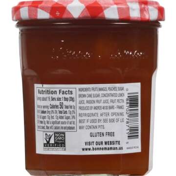 Bonne Maman Preserves Mango Peach, 13 oz