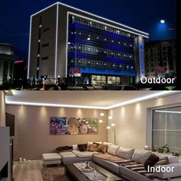 Brizled 18ft 216 LED Rope Lights, 120V ETL Listed Plugin Rope Lights Connectable Daylight White Indoor Outdoor Rope Lights Flexible LED Tube Lights for Holiday, Garden, Yard, Corridor and Patio Decor