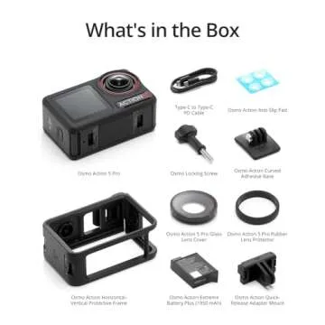 DJI Osmo Action 5 Pro Standard Combo, Waterproof Action Camera with 1/1.3" Sensor, 4K/120fps Video, Subject Tracking, Stabilization, Dual OLED Touchscreens, Action Camera 4K Ideal for Sports, Vlog