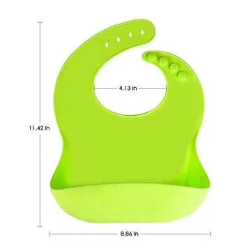 Silicone Baby Bibs Set Easy to Clean and Waterproof
