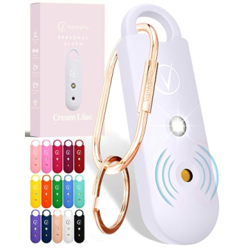 Vantamo Personal Alarm for Women - Extra Loud, Rechargeable Safety Tool