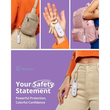 Vantamo Personal Alarm for Women - Loud & Rechargeable