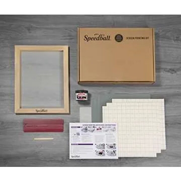 Speedball Beginner Screen Printing Craft Vinyl Kit for Easy Custom T-Shirts and Decor
