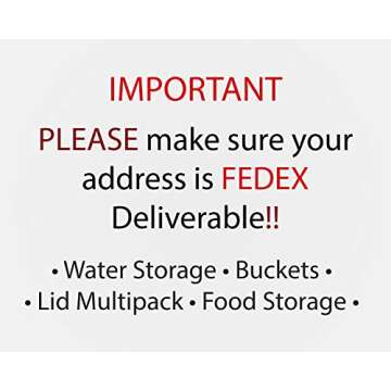 API Kirk Containers 5 Gallon Samson Stackers, Blue, 6 Pack (30 Gallons), Emergency Water Storage Kit - New! - Clean! - Boxed! Kit Includes one Spigot & Wrench
