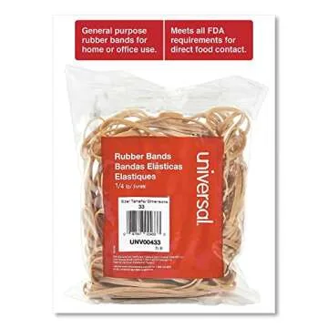 High-Quality Rubber Bands Size 33 - 160 Count Pack