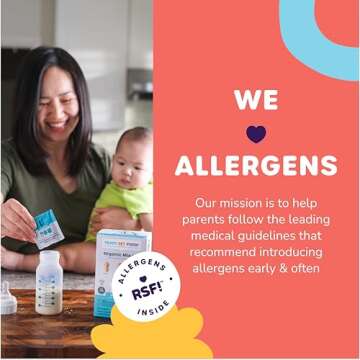 Stage 1 Mix-ins – Safe & Easy Early Allergen Introduction for Babies 4+ Months, Mix with Breastmil...
