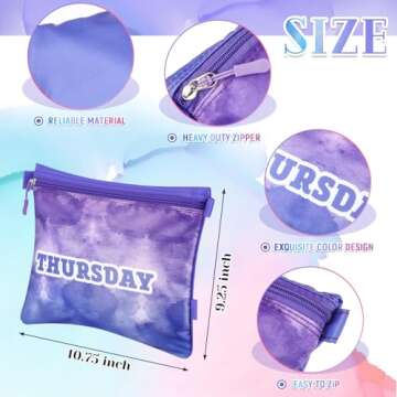 Paterr 7 Pcs Packing Cubes for Travel Kids Days of Week Compression Packing Cubes Colorful Luggage O...