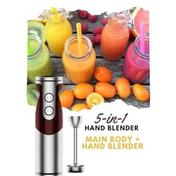 MegaWise 5-in-1 Immersion Blender - Versatile Kitchen Tool