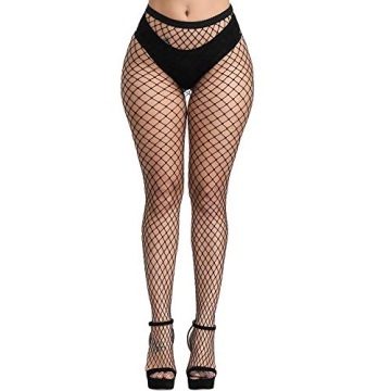 E-Laurels High Waist Fishnet Tights with Suspender Design